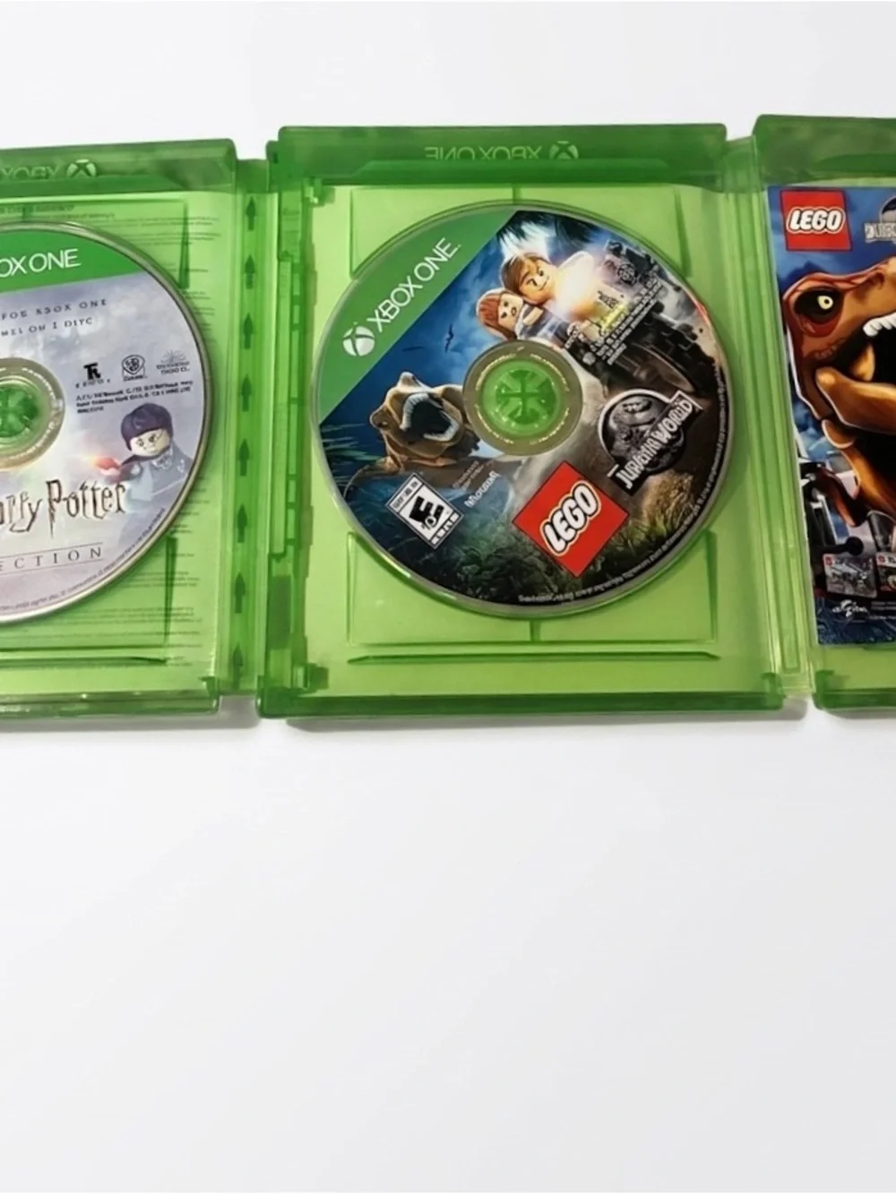 LEGO Harry Potter Collection and LEGO Jurassic World. X-Box One